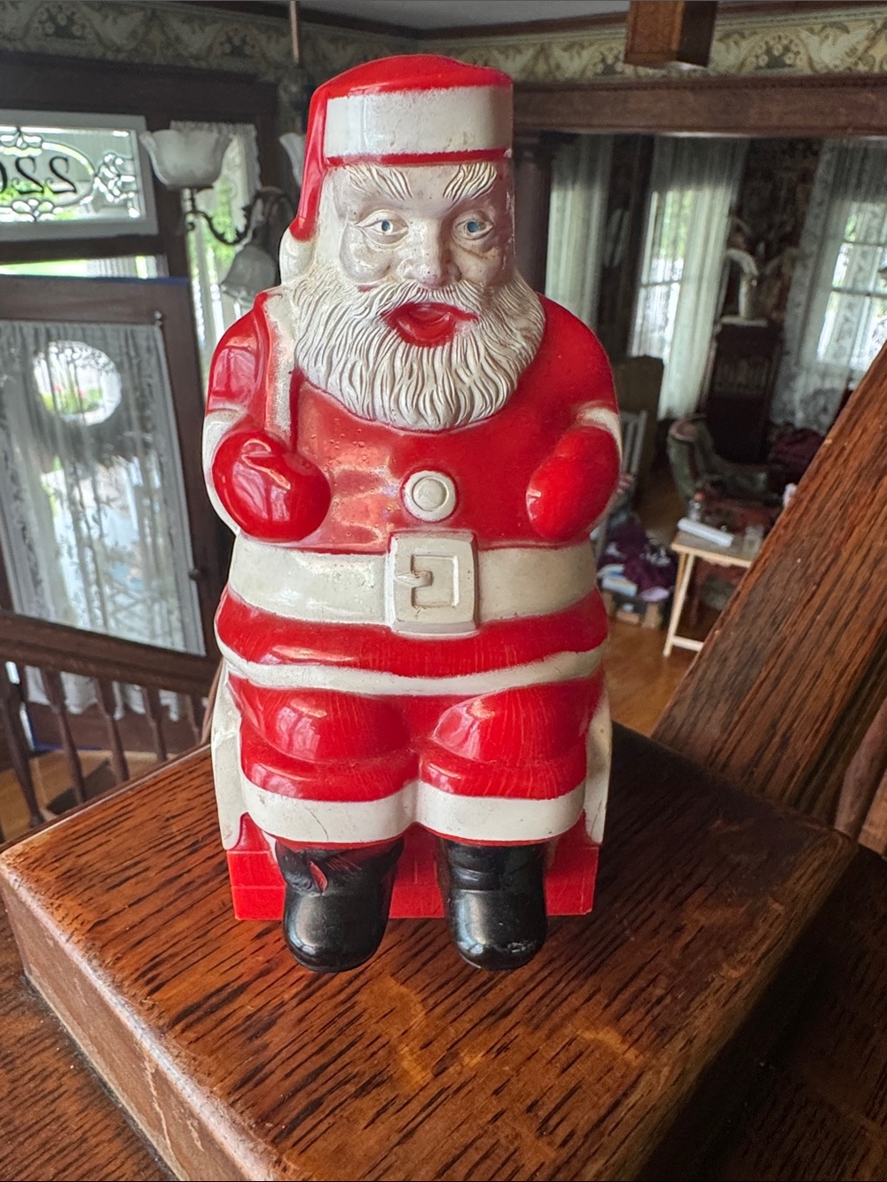 Vintage 1950’s Paramount Raylite Plastic Santa Blow mold